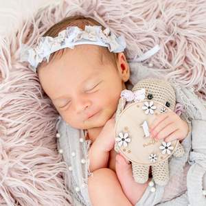 12 pièces en bois écologique bébé carte d'étape mensuelle <span class=keywords><strong>annonce</strong></span> de marguerite double couche pour les accessoires photo de <span class=keywords><strong>grossesse</strong></span> - Product Image 4