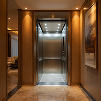 Ascenseur domestique sur mesure 320 kg, petit ascenseur de villa intérieur/extérieur panoramique, conception sans gaine CE EN81