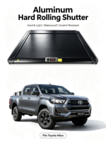 Toyota Hilux 2026 N-Lock – Couvre-benne électrique rétractable en alliage d'aluminium étanche, manuel, antivol et anti-poussière