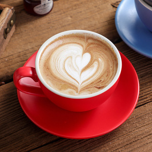 Taza de café de cerámica clásica de venta directa de fábrica con platillo Taza de café espresso para café hogar aceptar taza de té personalizada - Product Image 3