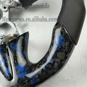 Hot Selling Quality Forged Carbon Fiber Smooth Leather Blue Stitching Steering <b>Wheel</b> for Infiniti Q50 Car Steering <b>Wheel</b> - Product Image 3