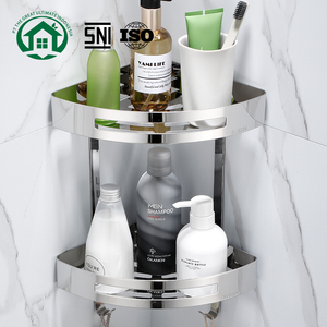 Pano.V 304 Estante Esquinero de Acero Inoxidable para Ducha, Cesta Organizadora de Baño Montada en Pared - Product Image 1
