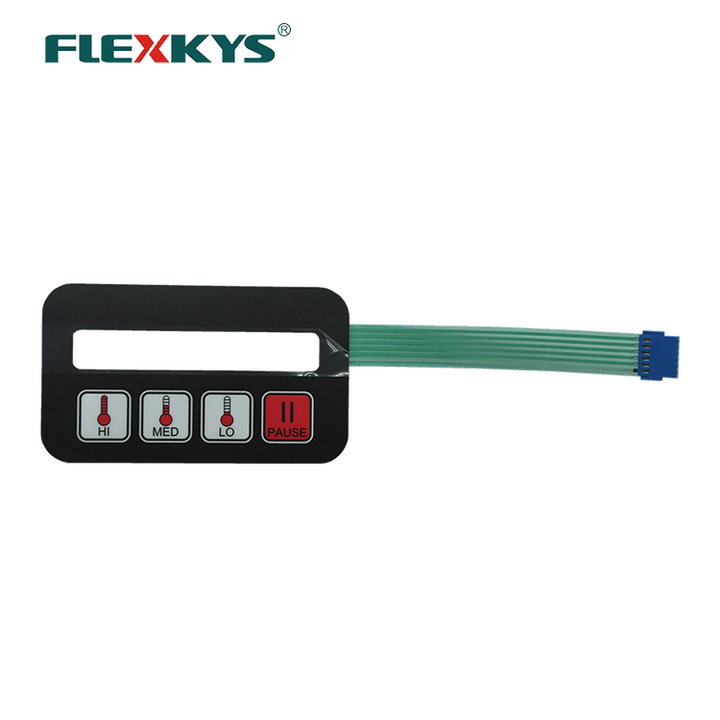 customized printing function push button led membrane switch for washing machine