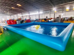 Piscine <span class=keywords><strong>gonflable</strong></span> géante <span class=keywords><strong>rectangulaire</strong></span> en PVC, haute visibilité, idéale pour la location estivale et les événements aquatiques - Product Image 4