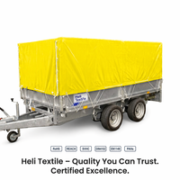 Tissu enduit de PVC renforcé, durable, multicolore, pour couverture de remorque, approuvé SGS, FR Heli Textile