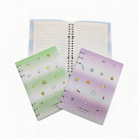Reliure à 6 trous A5 en PP, couverture transparente, papier de rechange pour carnet, insert personnalisé