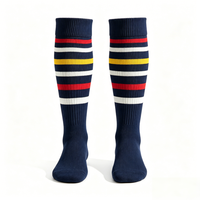 Chaussettes de football pour jeunes Max Cushion avec grip, échantillon gratuit, pour entraînement en extérieur, semelle en tissu éponge premium, amortisseur de chocs, antibactériennes, respirantes