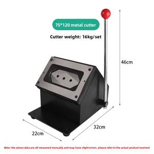 75*120mm Étain Rectangle Réfrigérateur Aimant Faisant La Machine + Coupe-Papier + 1000pcs Réfrigérateur Aimant Matériaux - Product Image 4