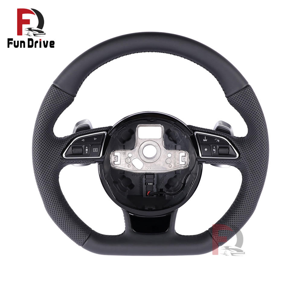 Semi-perforated leather with shift paddle 2