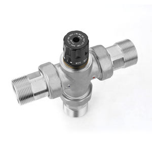 SANIPRO高品质黄铜镀镍DN32 G1.25恒温混合阀，带可移动进水口和出水口接口 - Product Image 6