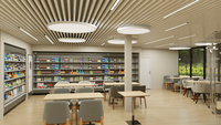 Conception d'intérieur personnalisée de luxe pour café et boulangerie |   Solution complète de comptoirs et présentoirs sur mesure pour magasins : Conception personnalisée tout-en-un