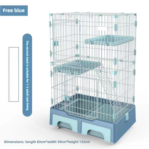 Recinzione per animali piccoli animali trasportino con filo di ferro solido chiusura a bottone e modello animale unico per gatti - Product Image 3