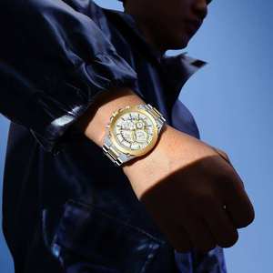 REWARD RD812259M Nuevo Reloj de Negocios con Movimiento de Cuarzo, Relojes de Moda para Hombre con Correa de Acero Inoxidable, Resistente al Agua 30m, Calendario, Reloj de Pulsera - Product Image 5
