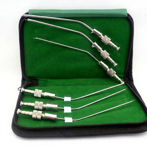 Kit de Tubos de Succión Frazier Manuales, Juego de Instrumentos Quirúrgicos Dentales, Kit de Retractores Metálicos con Estuche de Transporte - Product Image 1