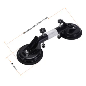 125mm Double Handle Suction Cup Adjustable Suction Lifter for Stone Ceramic Tile Glass Sucker Plate Disc