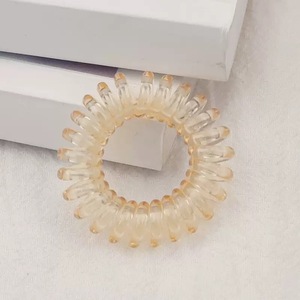 Élastiques à <span class=keywords><strong>cheveux</strong></span> en <span class=keywords><strong>plastique</strong></span> PL, style cordon téléphonique, pour filles, tendance, chouchous - Product Image 6
