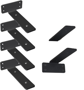 Mensola galleggiante in acciaio inox industriale staffa nascosta ripiani invisibili L staffe per bagno Hardware supporti per utensili - Product Image 1