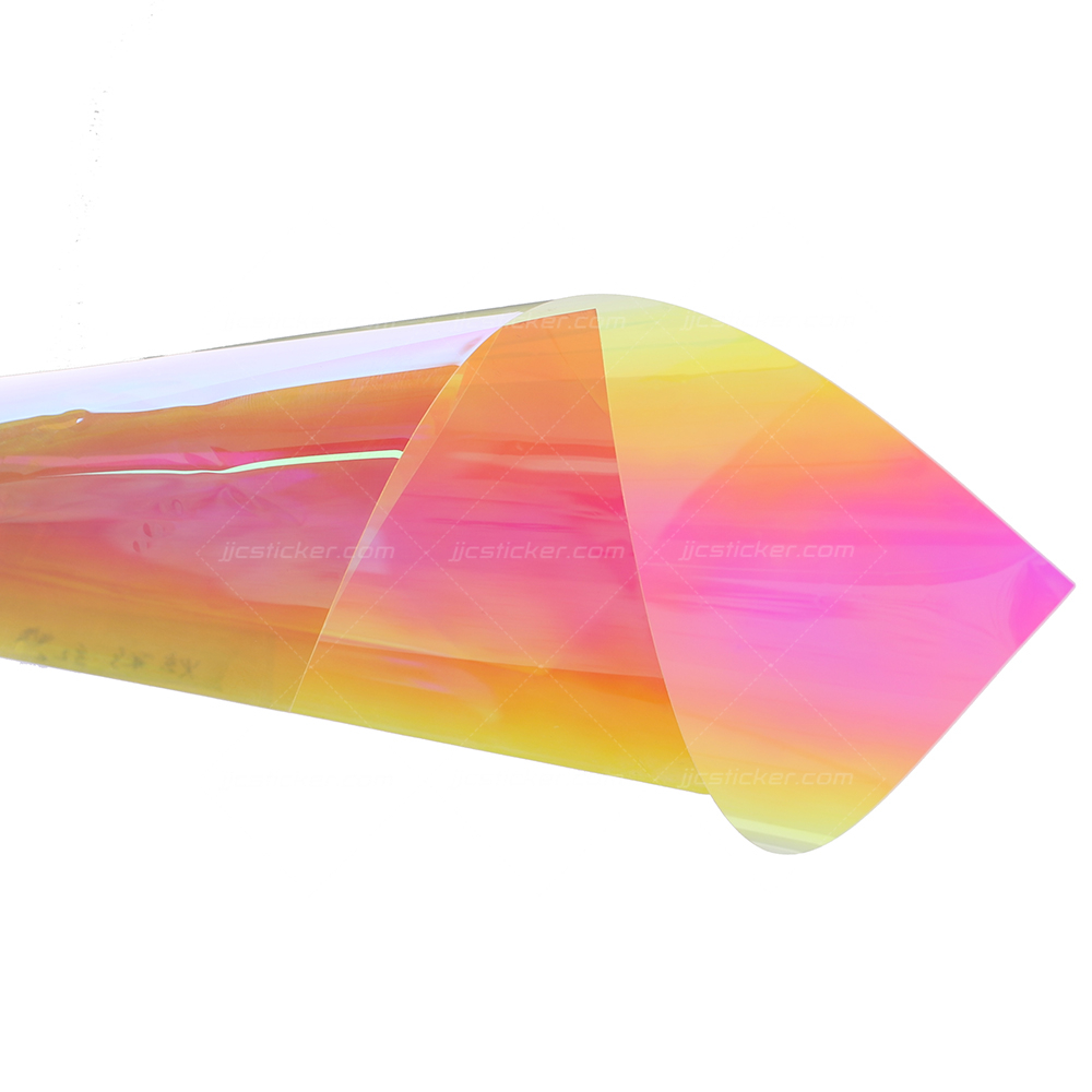 Hot Sale Blue Red Roll Glossy 2mil VLT70% Plastic Decorative window colorful glass stickers film