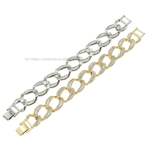 Personalized Full <b>Cuban</b> <b>Chain</b> Bracelet, Cool Exaggerated Fashion Bracelet Bracelet for Men and Women Tanjing - Product Image 5