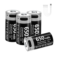 بطارية كاميرا 36 V CR123A من النوع mAh C C USB V بطاريات ليثيوم أيون أسطوانية قابلة لإعادة الشحن