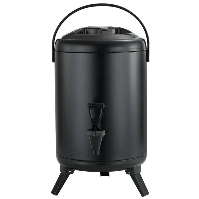 Stainless Steel Milk Tea Bucket Large Capacity Heat Preservation Barrel with Tap Milk Tea Thermos Barrel