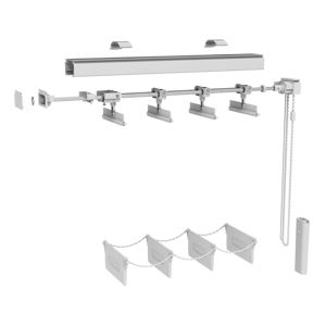 Persianas Verticales Modernas para Oficina 1.5m T-VRM001-<span class=keywords><strong>150</strong></span> Juego Completo DIY Hechas a Medida Semi Terminadas Sin Tela - Product Image 1