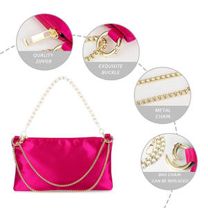 กระเป๋าถือออกงานกลางคืนดีไซน์ใหม่ทันสมัยสำหรับงานเลี้ยงอาหารค่ำ กระเป๋าสะพายโซ่หรูหราสำหรับผู้หญิง รูปทรง SAFFIANO ทำจากโพลีเอสเตอร์ สไตล์เรียบง่ายทันสมัยสำหรับงานเลี้ยง - Product Image 3