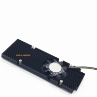 Ventilador disipador de calor de aluminio de 20cm, placa base, Puente Sur/Norte, patrones de ángulo cuadrado, T5, corte templado, doblado, punzonado de soldadura