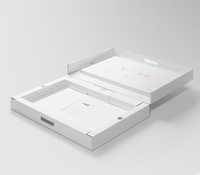 Boîtes d'emballage rigides pour ordinateurs portables et appareils photo, écologiques, recyclables, peu coûteuses, avec finition mate et gaufrage, pour ordinateurs remis à neuf