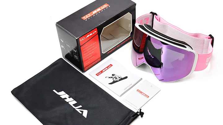 Purple Ski Goggles Fashion Function for Outdoor Activities