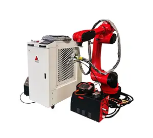 6 assi Robot sistema di saldatura laser automatico 2kw macchina di saldatura Laser per acciaio al carbonio in acciaio inox saldatura laser taglio 3 in 1