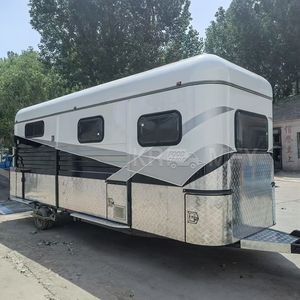 Remorque pour 2 chevaux avec double ouverture de fenêtres de toit, apparence personnalisée et fenêtres rabattables - Product Image 3