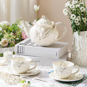 Taza de Café Británica Creativa con Relieve, Botella de Agua Personalizada, Juego de Tazas para el Té de la Tarde - Product Image 3