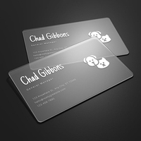 Premium Şeffaf Logo QR Kodlu Serigrafi Baskılı CMYK Su Geçirmez Mat Plastik Kart Tam Özelleştirilebilir Buzlu PVC Kartvizit