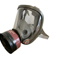 Masque de protection intégral en silicone pour la sécurité, masque à gaz avec filtre double protection pour la lutte contre les incendies, vente en gros