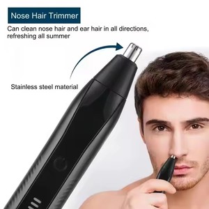 Tondeuse électrique pour poils du nez, batterie au lithium, rechargeable par USB, étanche, portable, pour les oreilles, le visage, les sourcils, pour hommes, usage domestique, camping-car - Product Image 3