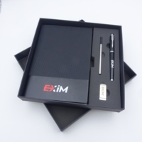 Set de Regalo Promocional con Logotipo Personalizado, Artículos de Papelería, Cuaderno, Bolígrafo, Memoria USB para Ferias Comerciales y Eventos