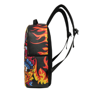 Vente en gros de sacs pour ordinateur portable Graffiti pour étudiants, sacs à dos pour ordinateur avec impression intégrale de logo de dessin animé pour hommes et femmes - Product Image 3