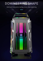 Caja de Ordenador para Juegos con Ventiladores, Color Negro, Blanco y Rosa, Logotipo Personalizado OEM, Diseño Único