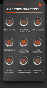 <span class=keywords><strong>Traductor</strong></span> Inteligente P40 Pro Android con Grabación en Tiempo Real, <span class=keywords><strong>Cámara</strong></span>, MP3, Traducción sin Conexión y <span class=keywords><strong>de</strong></span> Imágenes en 142 Idiomas, Dispositivo <span class=keywords><strong>de</strong></span> Traducción para Viajes - Product Image 2