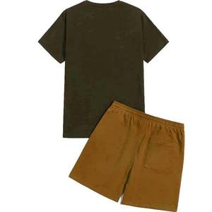 Algodón transpirable diseño personalizado moda lujo hombres Casual cordón pantalones cortos verano Atlético 100% algodón hombres pantalones cortos - Product Image 3