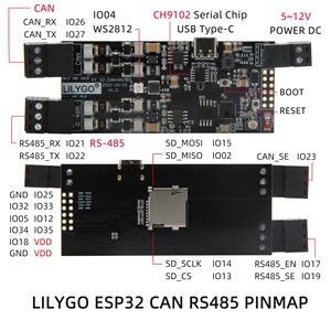 LILYGO TTGO T-CAN485 ESP32 CAN <span class=keywords><strong>RS485</strong></span> kurulu destek TF kart WIFI Bluetooth kablosuz IOT mühendisi kontrol modülü geliştirme kurulu - Product Image 6