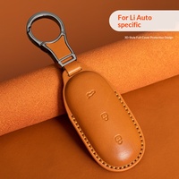 Étui à clés Li Auto L9 pour voiture L8 2024, modèles L7/L6, cuir de vachette véritable première couche tanné végétal, fabrication chinoise haut de gamme