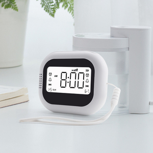 Quarto Rádio FM Vibração Despertador <span class=keywords><strong>Display</strong></span> Digital Moderno para a Aposentadoria com bateria 2 Define Alarme - Product Image 5