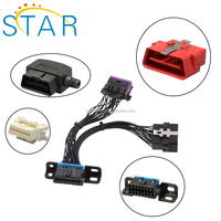 Faisceau de câbles de connecteur de Diagnostic SAE J1962 OBD2 16 broches personnalisé en usine pour la programmation ECU et les outils de Scanner automatique