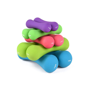 Ensemble d'haltères en fonte recouvertes de néoprène de qualité supérieure 1/2/3/4/5 kg pour la musculation à domicile - Product Image 3