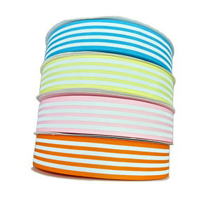 Ruban gros-grain rayé blanc de 1,5 pouce, 100% polyester, haute ténacité, pour emballage cadeau, projets de bricolage et décoration de cheveux - Product Image 2