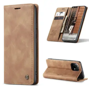 CaseMe Leather Back Covers for iPhone 12 11 Xr Xs 7 8 6s Phone Case Accessories Luxury Quality for Xiaomi 11 10 9 K30 pro Case