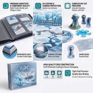 F Fantasy Adventure Board Game with Resin Crystals G7 Master Window Patching Play Card Luxury Edition Lid-off Rigid Case - Product Image 3