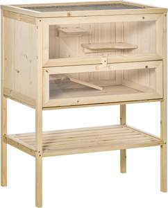 Fabricant de cages pour petits animaux avec roue de roulement Cage pour hamster en bois pour meubles de patio pour les soins des rats et des hamsters - Product Image 2